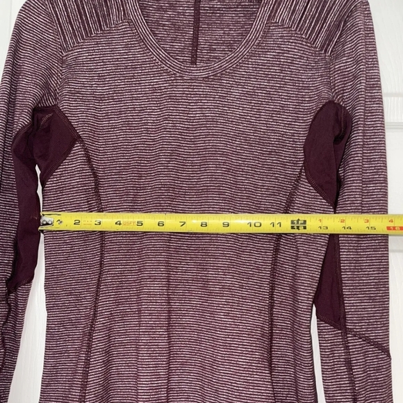 ⭐️LULULEMON STAR RUNNER LONG SLEEVE ACTIVEWEAR TOP SZ8 BORDEAUX DRAMA TONKA - Picture 6 of 8